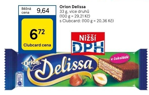 Oplatky celomáčené Delissa Orion