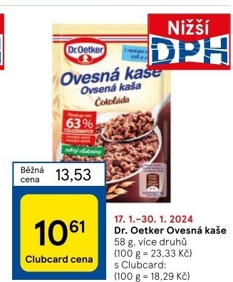 Ovesná kaše Dr. Oetker