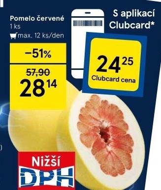 Pomelo červené