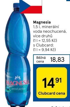 Přírodní voda Magnesia