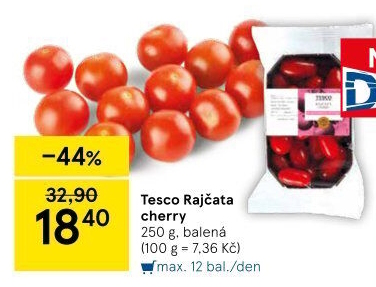 Rajčata cherry Tesco