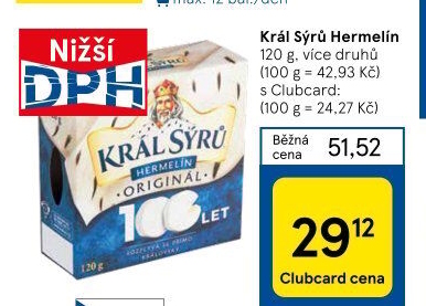 Sýr Hermelín Král sýrů