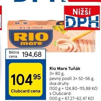 Tuňák Rio Mare