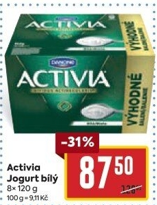 Bílý jogurt Activia Danone
