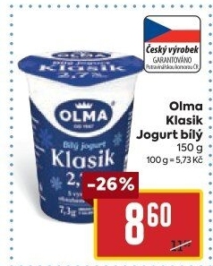 Bílý jogurt Klasik Olma