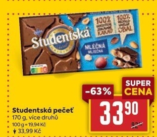 Čokoláda Studentská pečeť Orion
