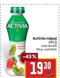 Jogurtový nápoj Activia Danone