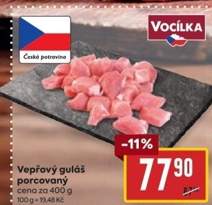 Maso na guláš vepřové Vocílka