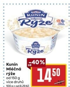 Mléčná rýže Mlékárna Kunín