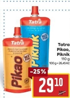 Mléko kondenzované Pikao Tatra - kapsička