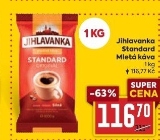 Mletá káva Standard Jihlavanka