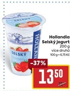 Ochucený jogurt selský Hollandia