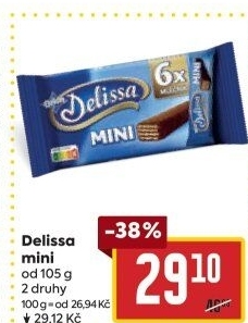 Oplatky celomáčené mini Delissa Orion