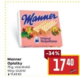 Oplatky Manner