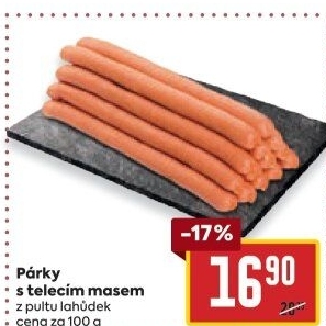 Párky s telecím masem