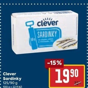 Sardinky v oleji Clever