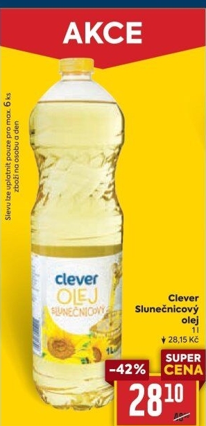 Slunečnicový olej Clever
