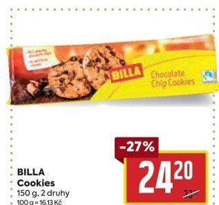 Sušenky Cookies Billa