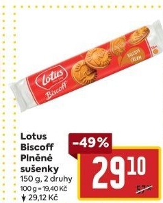 Sušenky sandwich Biscoff Lotus