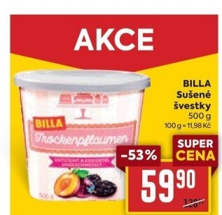 Švestky sušené Billa