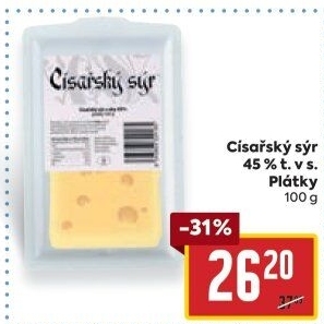Sýr Císařský 45%