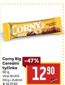 Tyčinka cereální BIG Corny