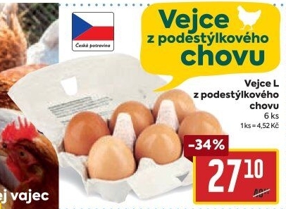 Vejce z podestýlky L