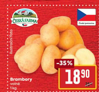 Brambory konzumní Česká farma