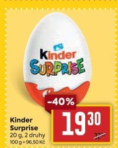 Čokoládové vajíčko s překvapením Kinder Surprise