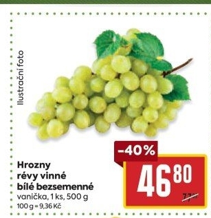 Hrozny bílé bezsemenné