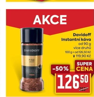 Instantní kávy Davidoff