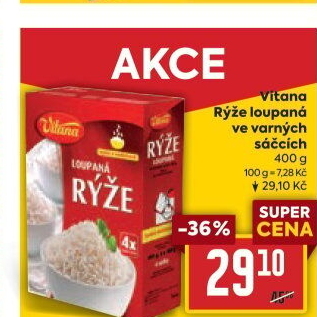 Rýže loupaná dlouhozrnná Vitana