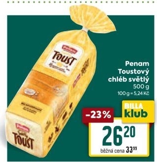 Toustový chléb Penam