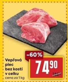 Vepřová plec bez kosti