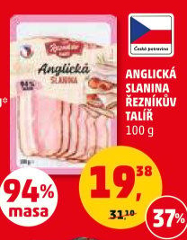 Anglická slanina Řezníkův talíř