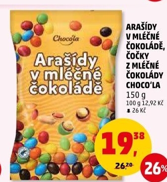 Arašídy v čokoládě Choco'