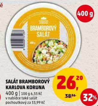 Bramborový salát Karlova Koruna