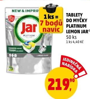 Kapsle do myčky Platinum Jar