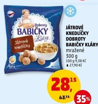 Knedlíčky játrové mražené Dobroty Babičky Kláry