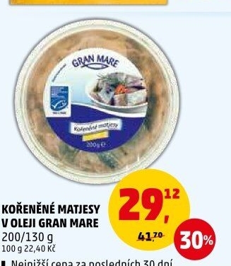 Matjesy kořeněné v oleji Gran Mare