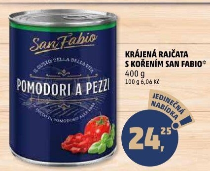 Rajčata krájená San Fabio