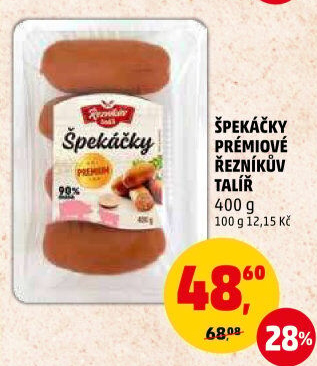 Špekáčky premium Řezníkův talíř