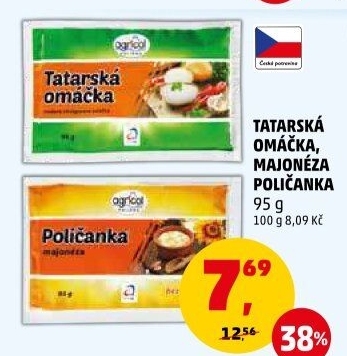 Tatarská omáčka Agricol