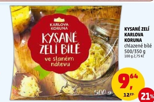 Zelí bílé kysané Karlova Koruna