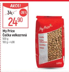 Čočka velkozrnná My Price