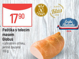 Paštika s telecím masem Játrovka Globus