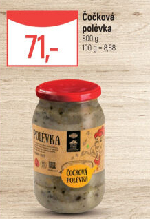 Polévka čočková Globus