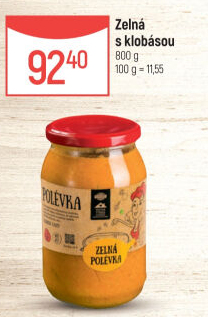 Polévka Zelná s klobásou Globus