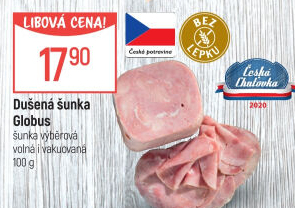 Šunka dušená výběrová Globus