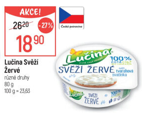 Svěží žervé Lučina